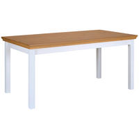 Esstisch Maluno weiß lackiert lackiert B/H/L: ca. 90x76x166,4 cm Maluno - weiß (166,40/90,00/76,00cm) - Inter Link
