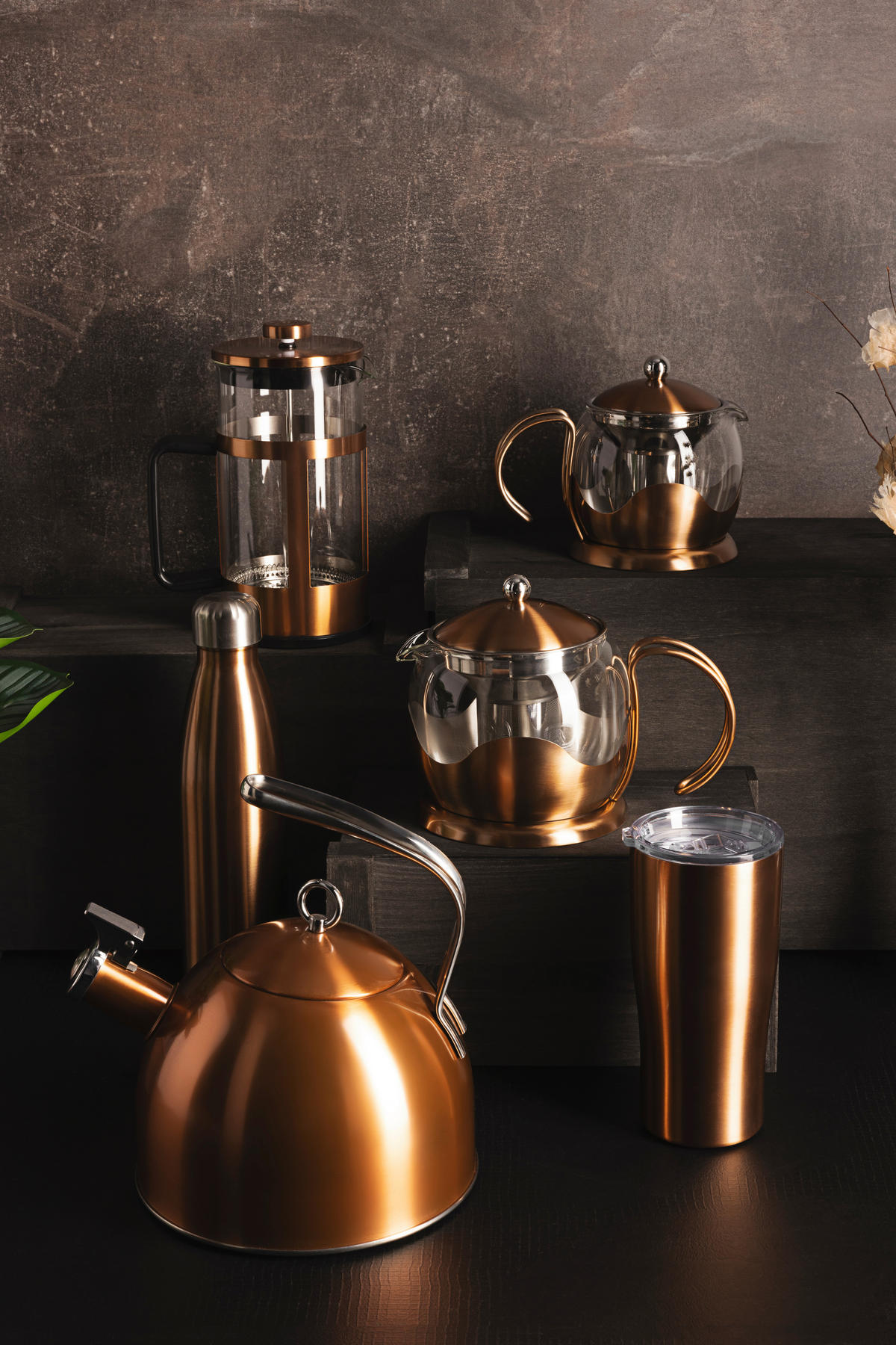BERGNER Teetopf COPPER bronze COPPER - bronze (20,00/16,00/21,00cm) - BERGNER