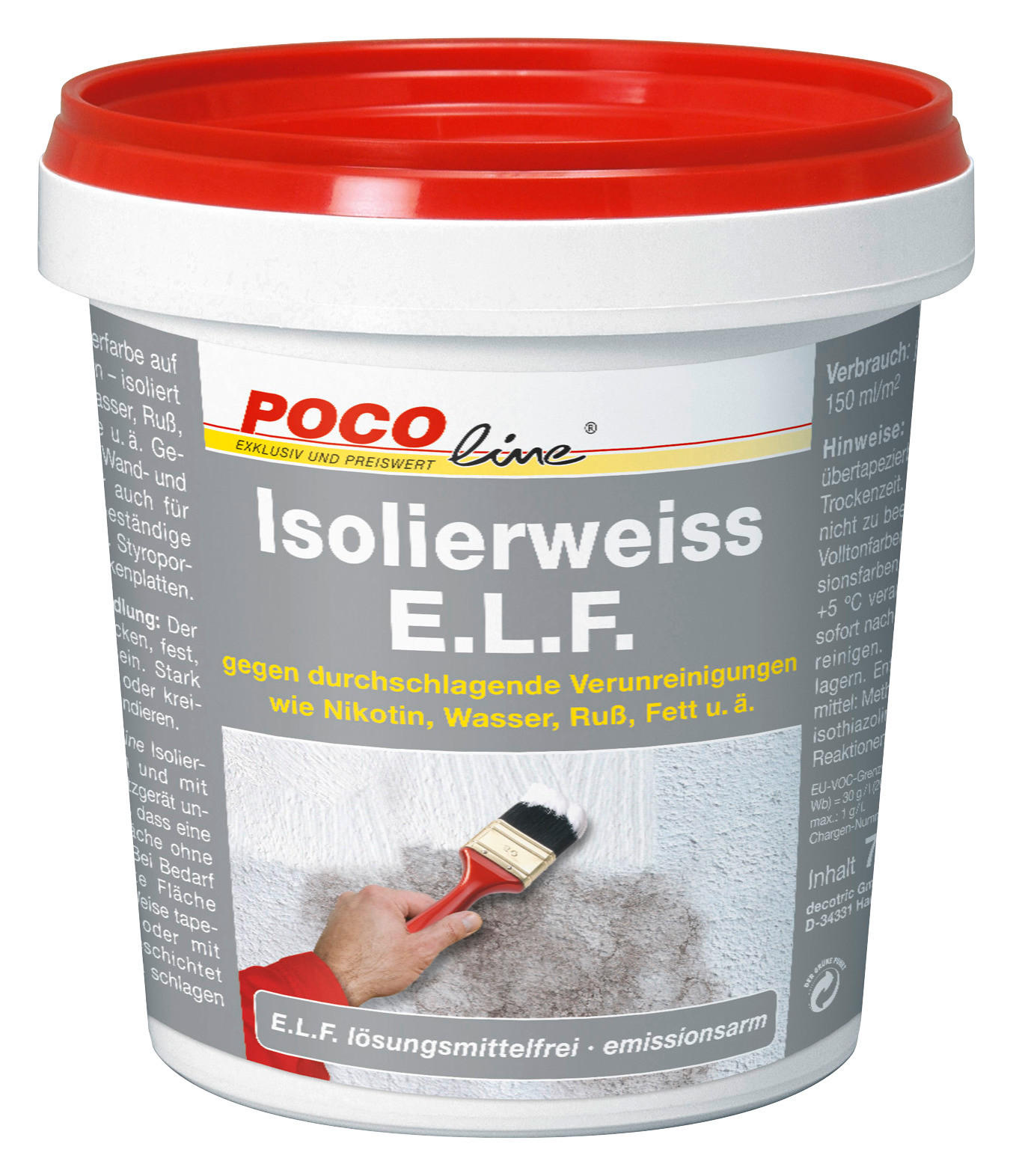 POCOline Isolierweiß weiß ca. 0,75 l Aqua-Deck-Isolierweiß 750ml - weiß (750ml) - POCOline