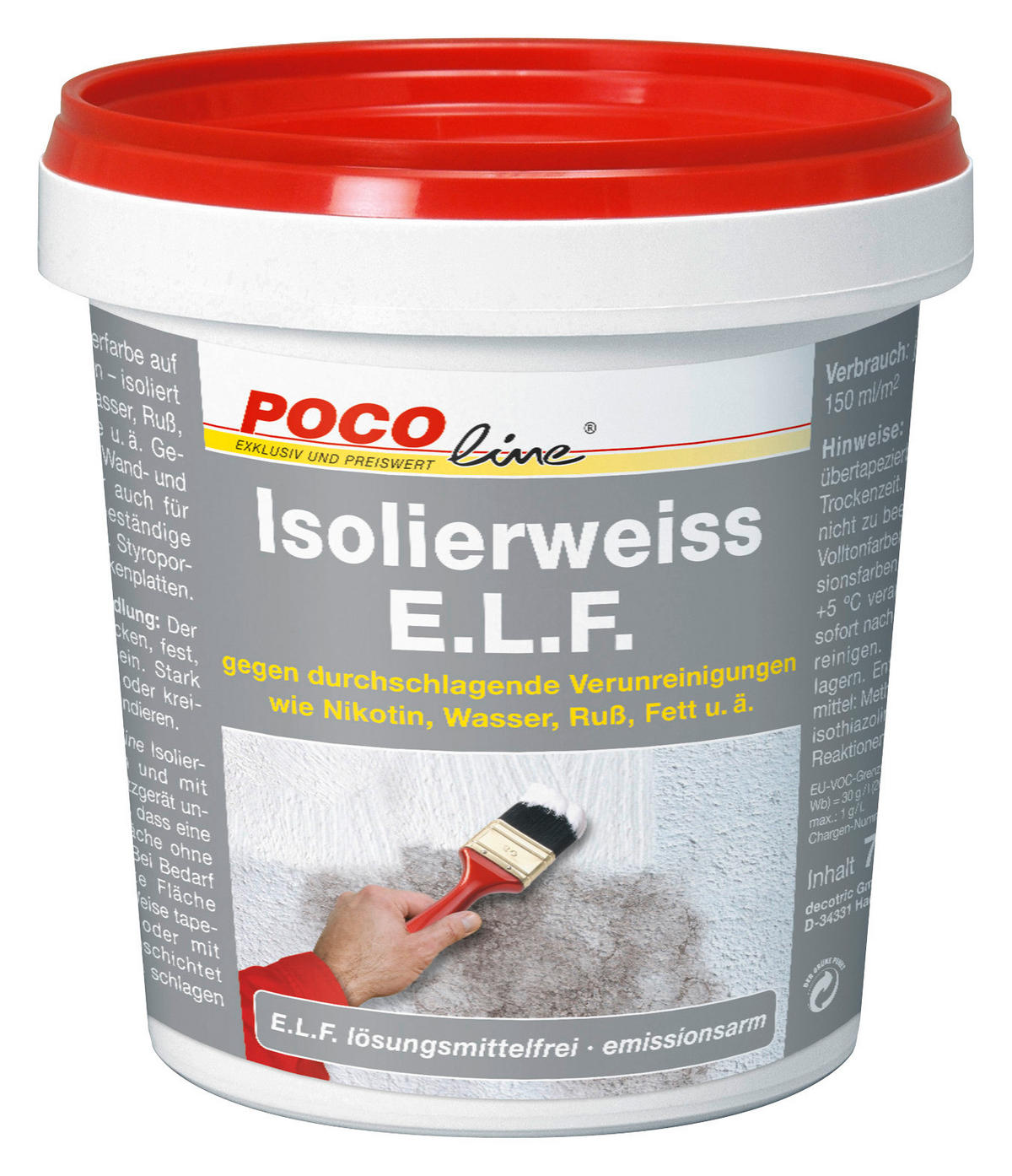 POCOline Isolierweiß weiß ca. 0,75 l Aqua-Deck-Isolierweiß 750ml - weiß (750ml) - POCOline