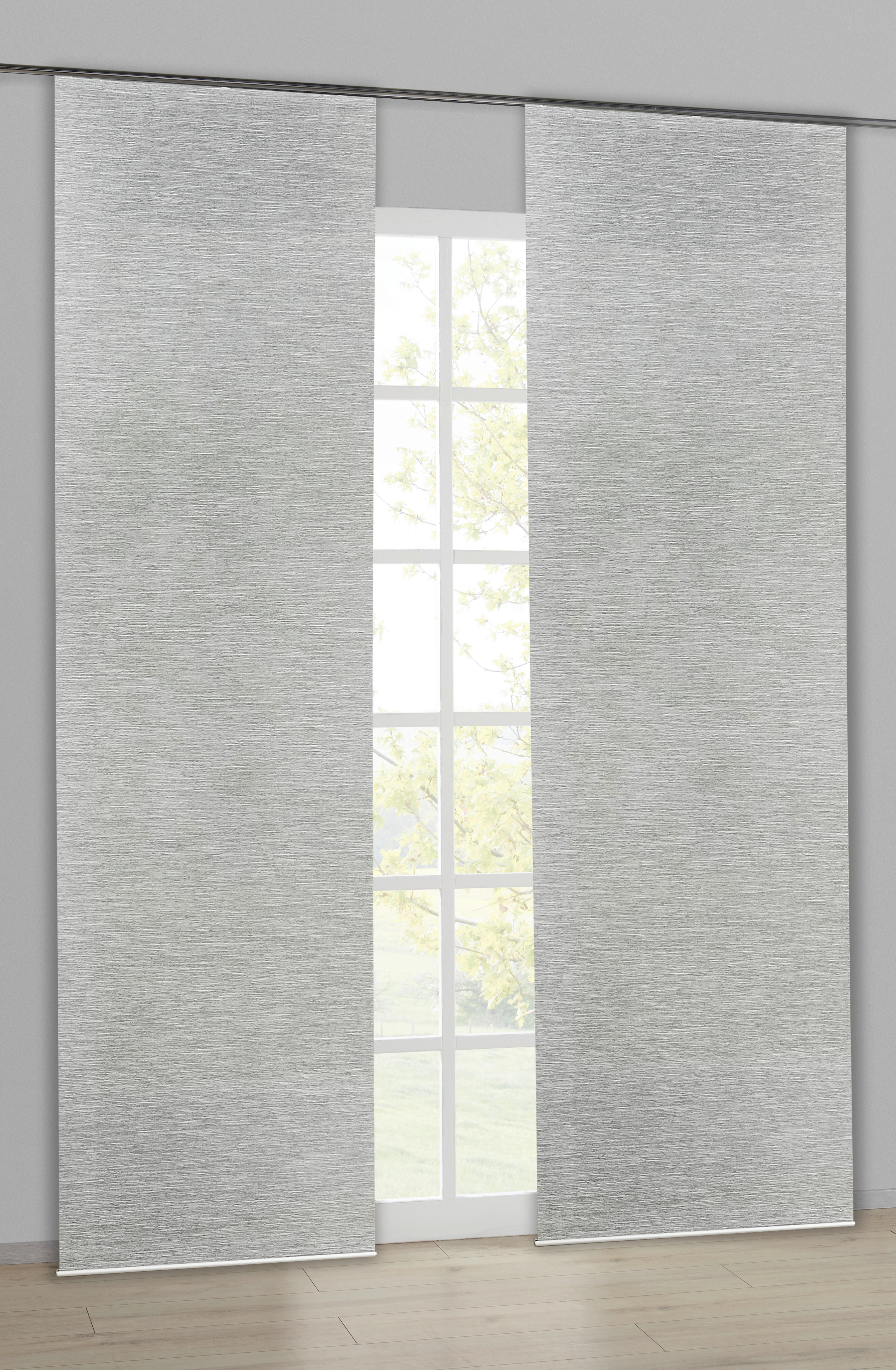 Schiebevorhang Essential grau B/L: ca. 60x245 cm Essential - grau (60,00/245,00cm) - POCOline