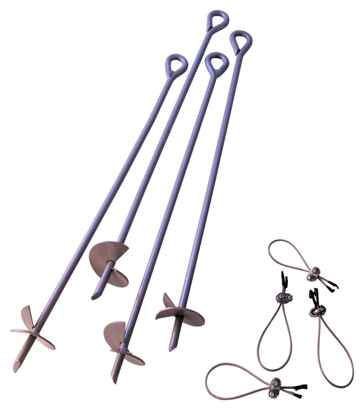 ShelterLogic Boden-Anker silber Metall B/H/T: ca. 9x69x9 cm Boden-Anker - silber (9,00/69,00/9,00cm) - ShelterLogic
