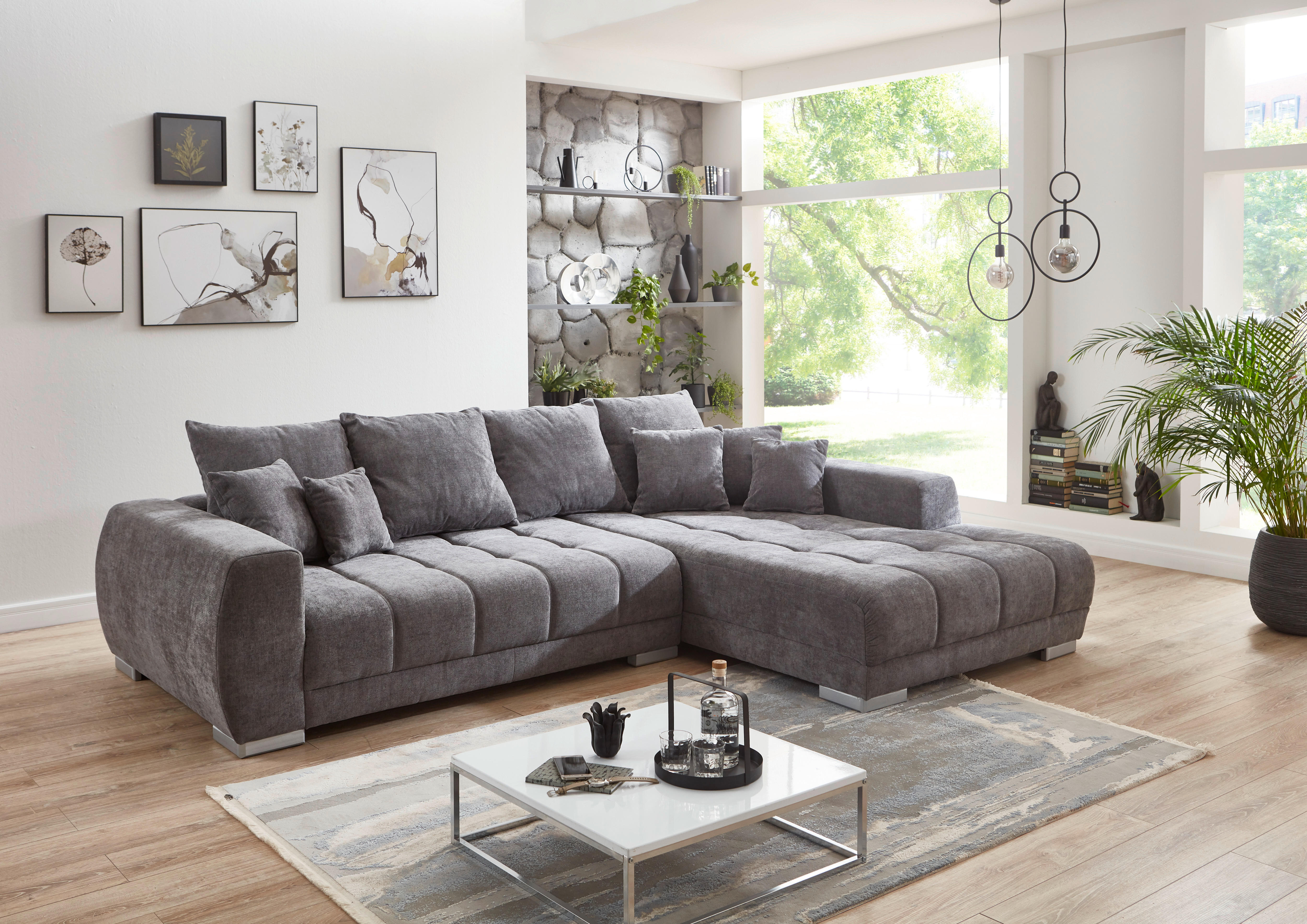 Wohnlandschaft Sofa aus Stoff 5 Personen U-Form …