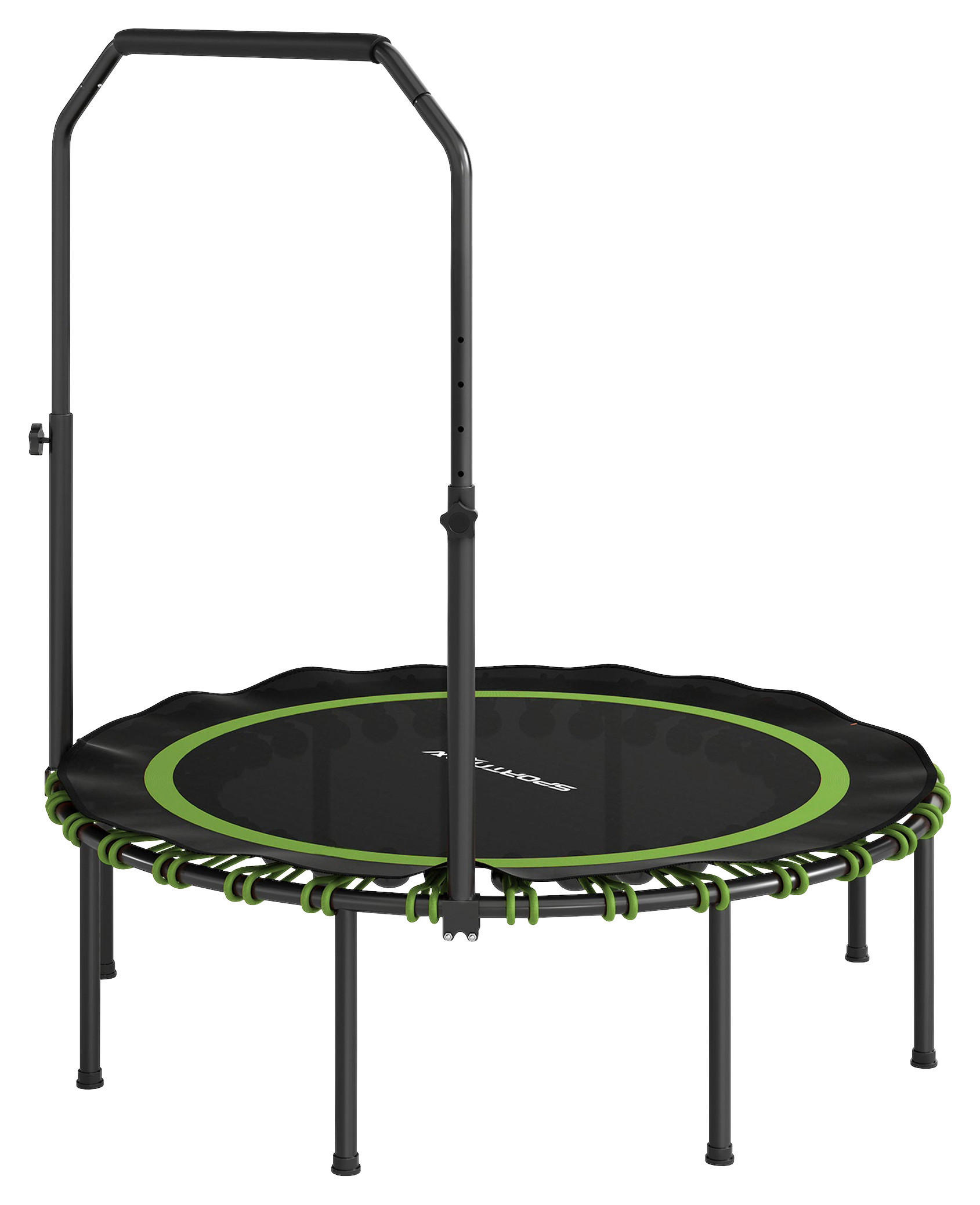 SPORTNOW Fitness Trampolin grün B/H/L: ca. 114x129x114 cm Fitness_Trampolin - schwarz/grün (114,00/114,00/129,00cm) - SPORTNOW