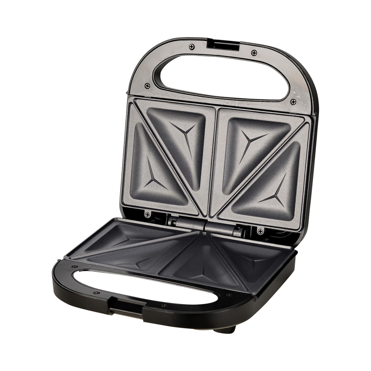SWISS HOME Sandwichmaker schwarz Edelstahl B/H/L: ca. 11,5x24,5x24 cm PETIT - schwarz (24,00/11,50/24,50cm) - SWISS HOME