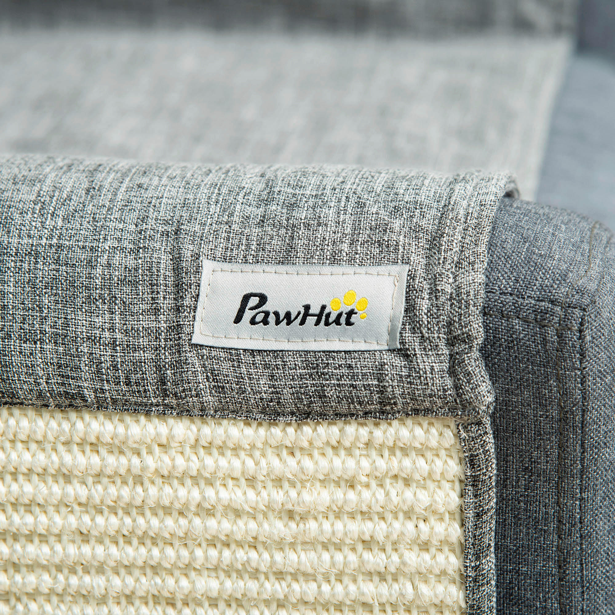 PawHut Tier-Zubehör grau Sisal B/H/L: ca. 45x130x0,3 cm Kratzebrett - grau (0,30/45,00/130,00cm) - PawHut