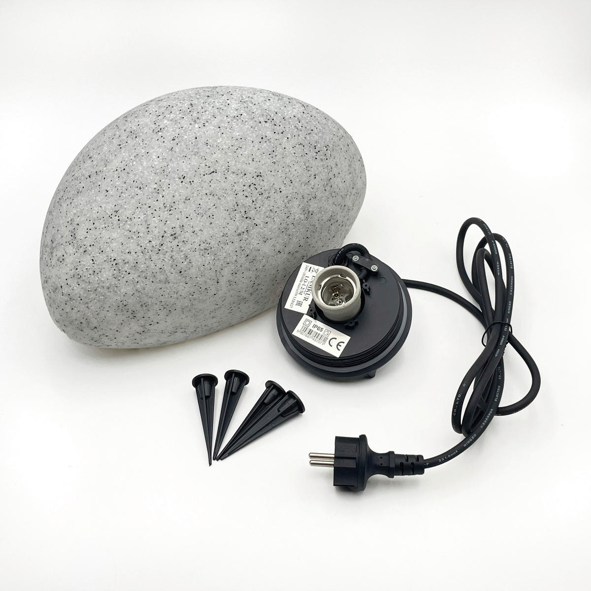 Außenleuchte stein B/H/L: ca. 20x33x20 cm GARDEN - stein (20,00/20,00/33,00cm) - Lamkur