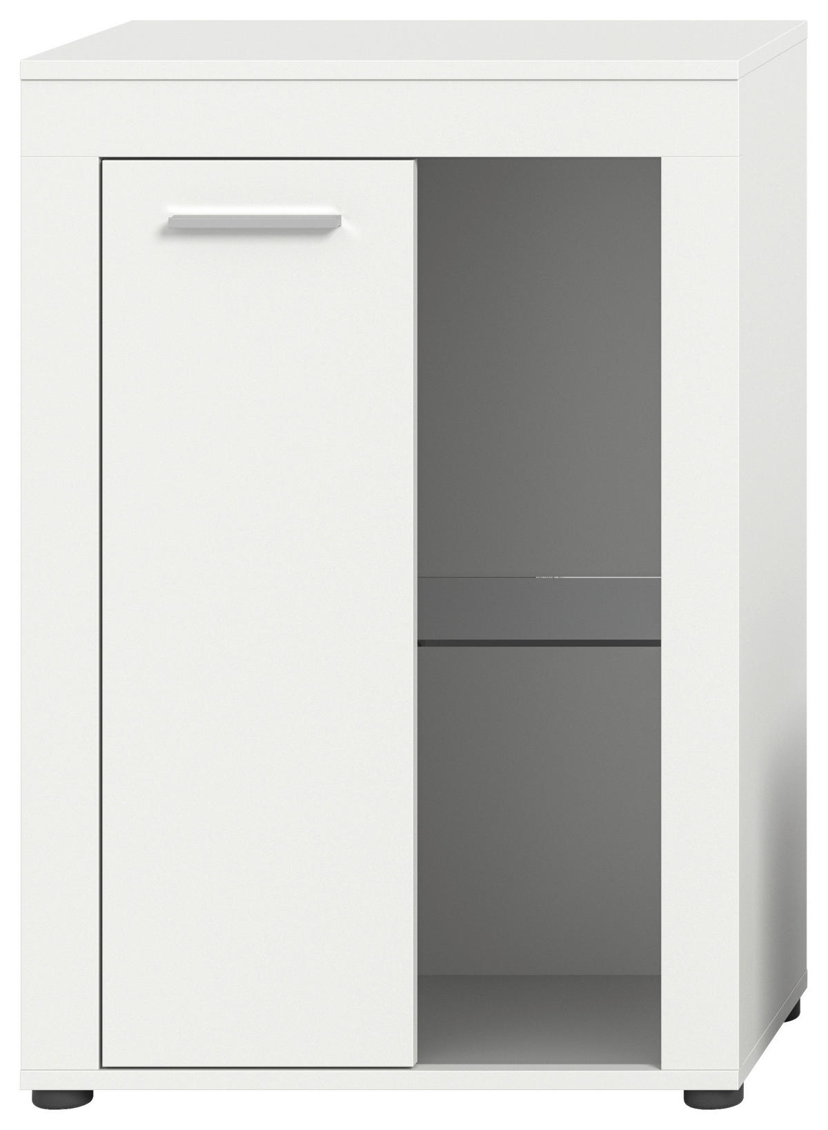 Vitrine Jam weiß B/H/T: ca. 86x60x35 cm Jam - weiß (86,00/60,00/35,00cm) - xonox.home