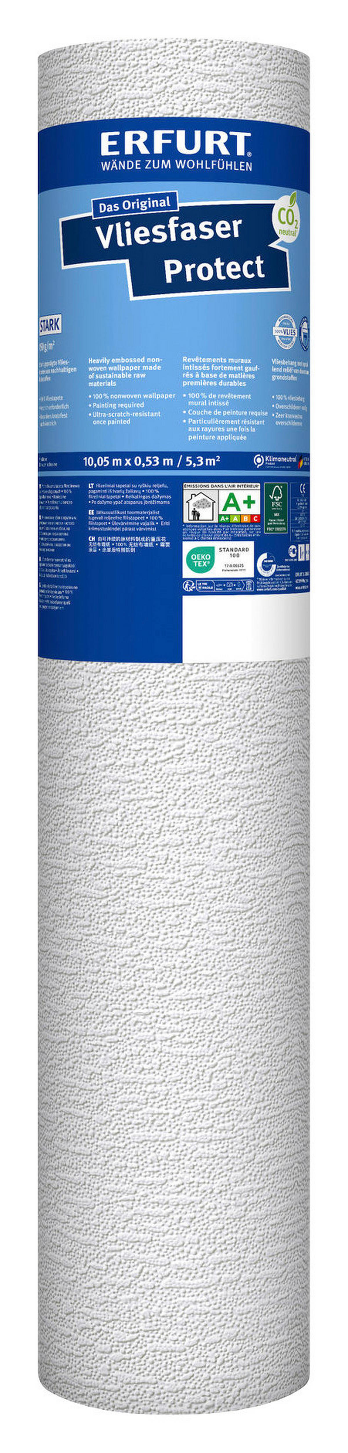 Erfurt Vliestapete Protect Protect weiß B/L: ca. 53x1005 cm Protect - weiß (53,00/1005,00cm) - Erfurt