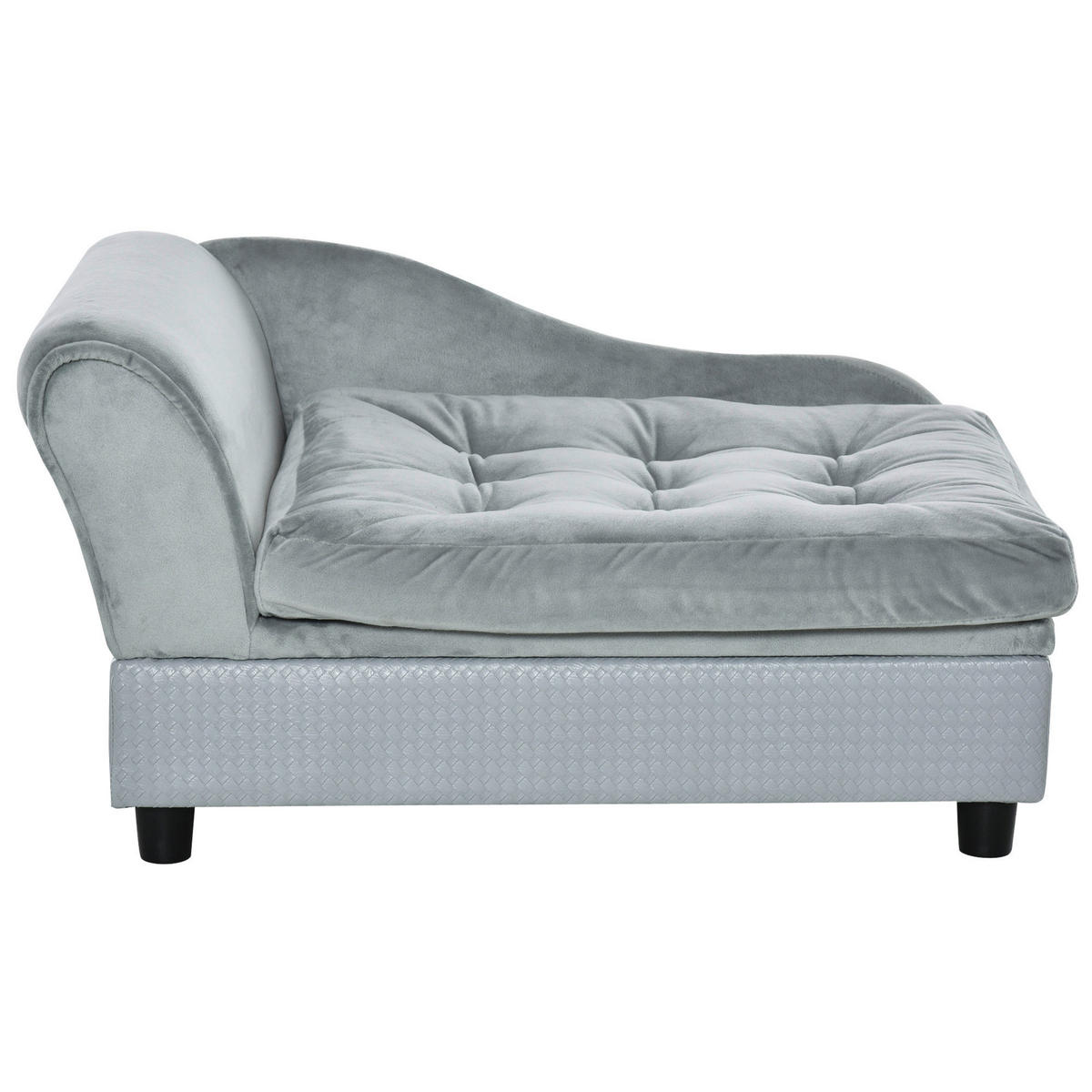 PawHut Hundesofa hellblau Holz B/H/T: ca. 76x42x45 cm Hundesofa - hellblau (76,00/42,00/45,00cm) - PawHut