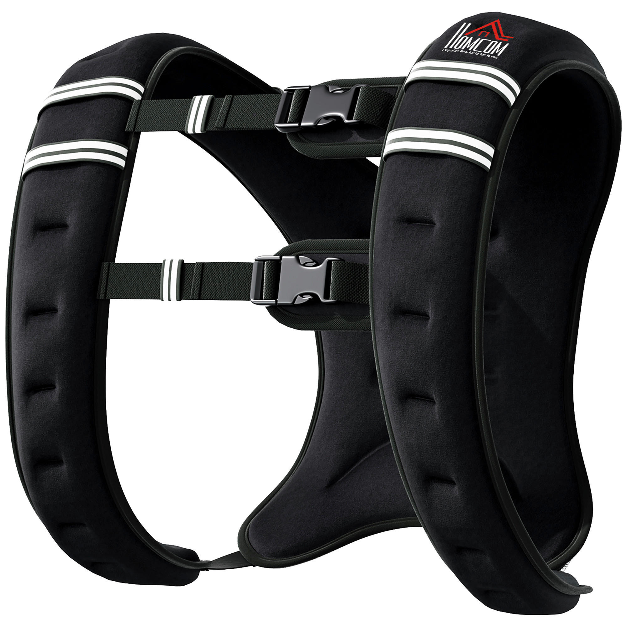 HOMCOM Fitness-Zubehör schwarz Polyester B/H/L: ca. 35x40x0,1 cm Gewichtsweste - schwarz (0,10/35,00/40,00cm) - HOMCOM
