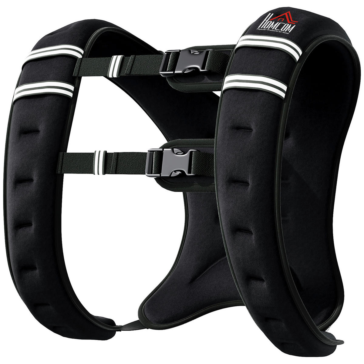 HOMCOM Fitness-Zubehör schwarz Polyester B/H/L: ca. 35x40x0,1 cm Gewichtsweste - schwarz (0,10/35,00/40,00cm) - HOMCOM