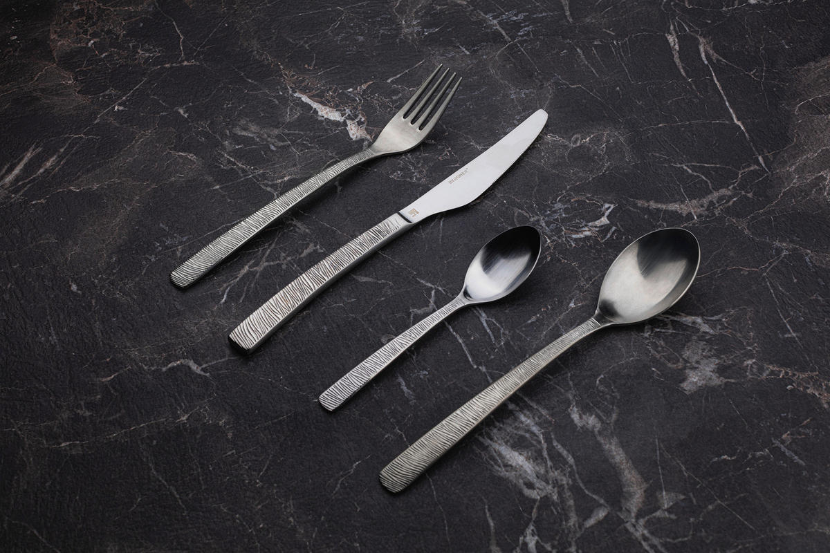 BERGNER Besteckset LYON silber Edelstahl 24 tlg. LYON - silber - BERGNER