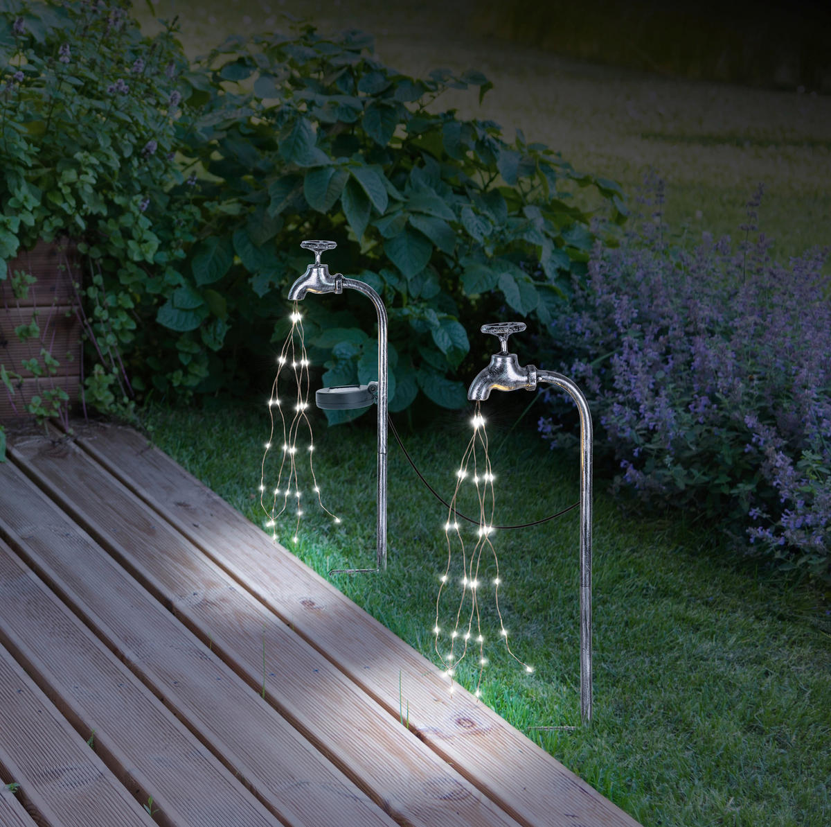 Solarleuchte H: ca. 53 cm Solarleuchte_Gartendusche - (53,00cm) - GLOBO