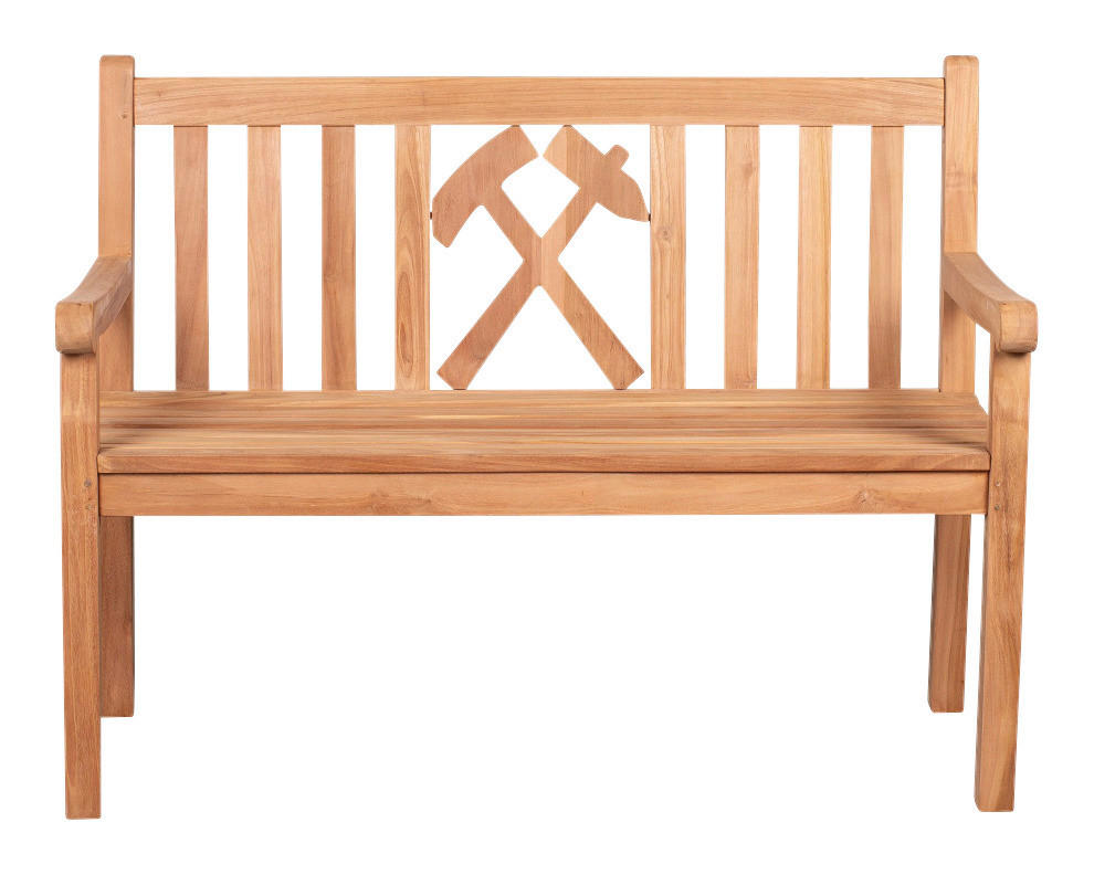 deVries Gartenbank Woodie natur Teakholz B/H/T: ca. 120x89x60 cm Woodie - natur (120,00/89,00/60,00cm) - deVries