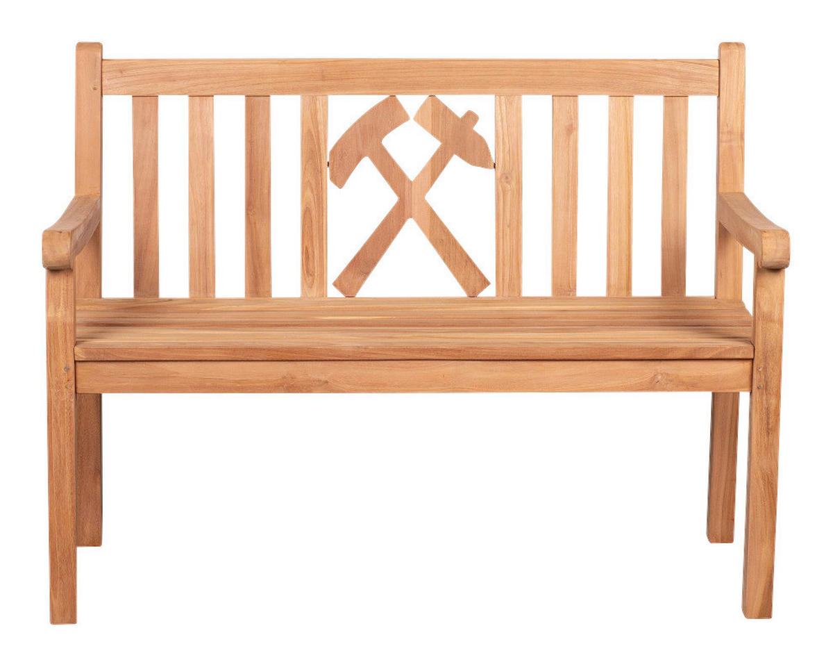 deVries Gartenbank Woodie natur Teakholz B/H/T: ca. 120x89x60 cm Woodie - natur (120,00/89,00/60,00cm) - deVries