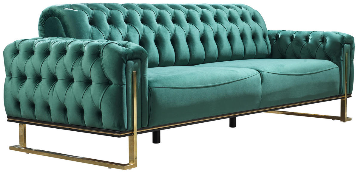 Sofa Tokio grün Microfaser Tokio - gold/grün