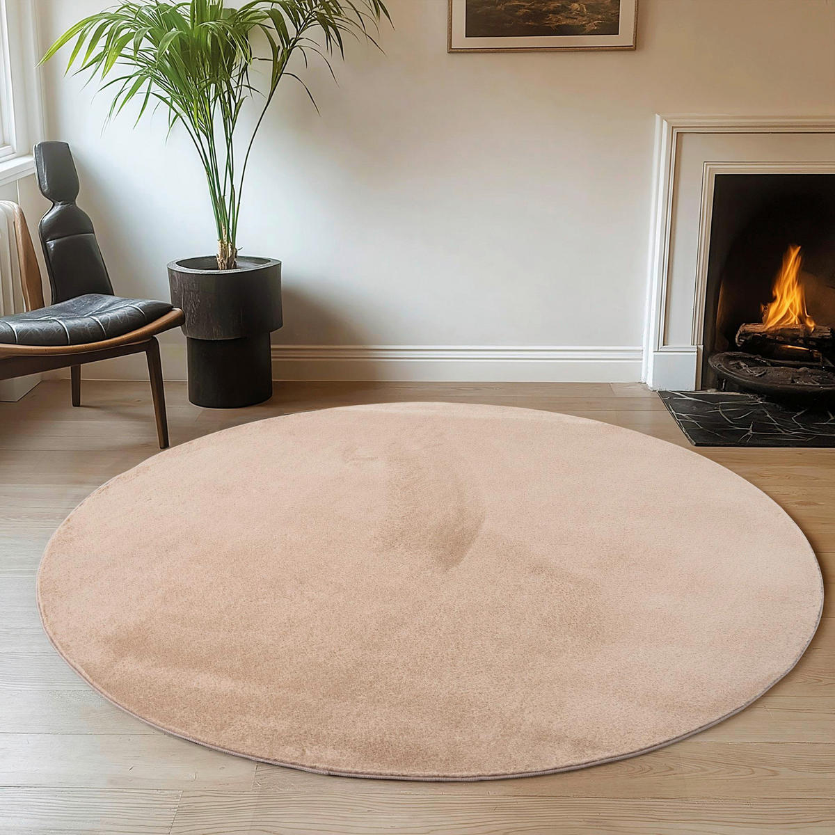 Ayyildiz Teppich JOY beige D: ca. 200 cm JOY - beige (200,00cm) - Ayyildiz