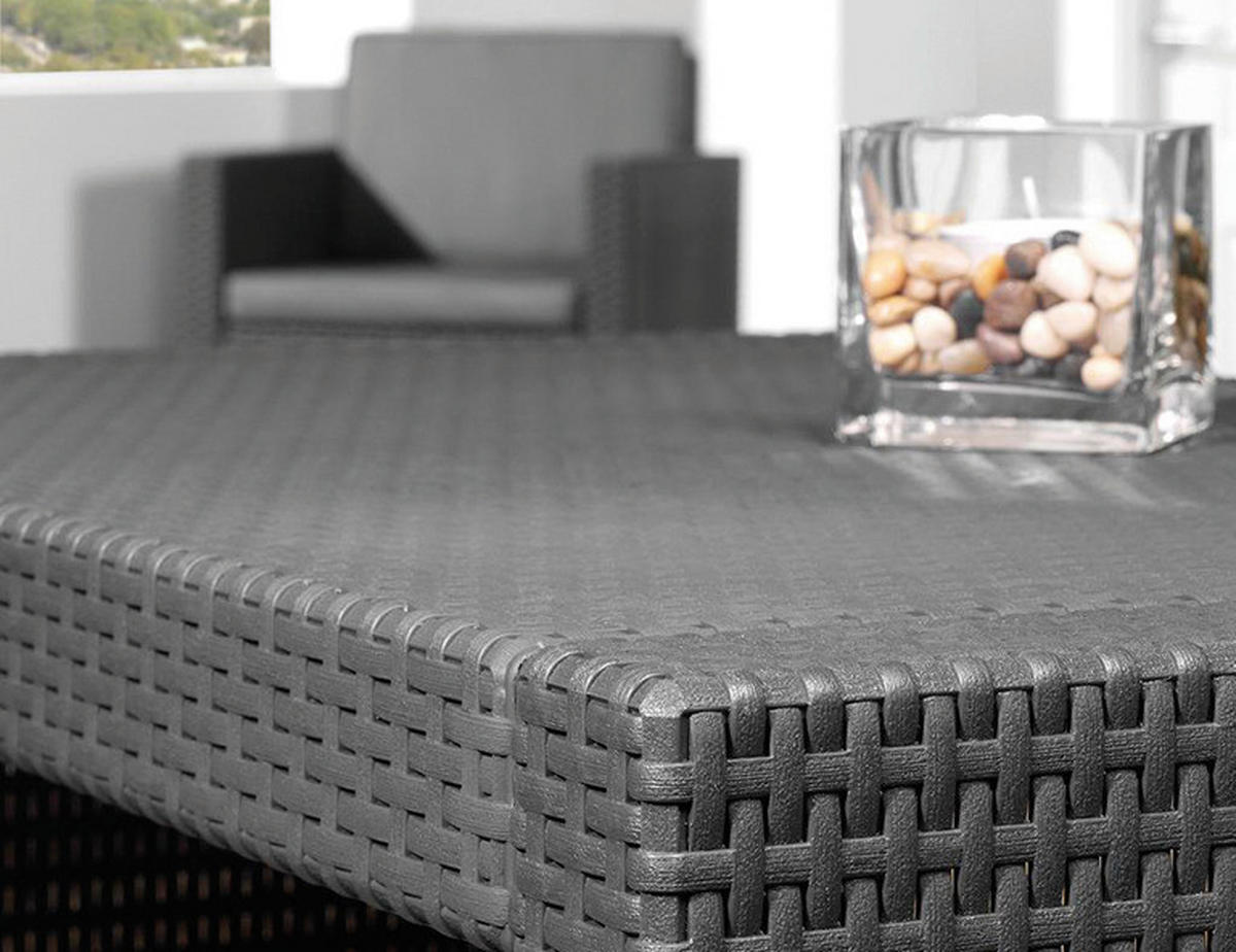 Allibert Loungeset Monaco grau Kunststoff Monaco - grau - Allibert