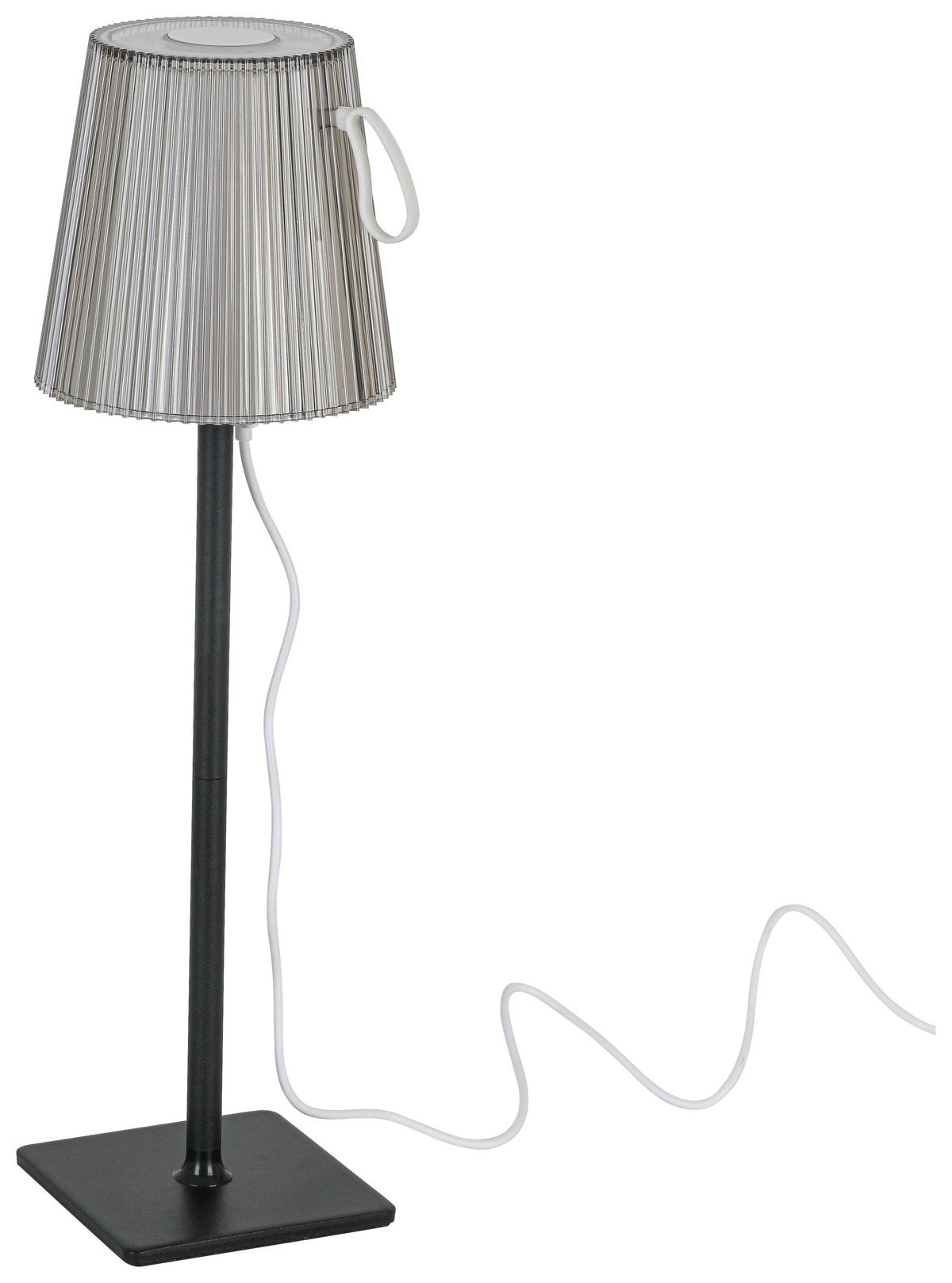 Tischleuchte anthrazit H/D: ca. 36x11 cm Akku-Tischleuchte_Rimini - anthrazit (11,00/36,00cm) - Nolo Lighting