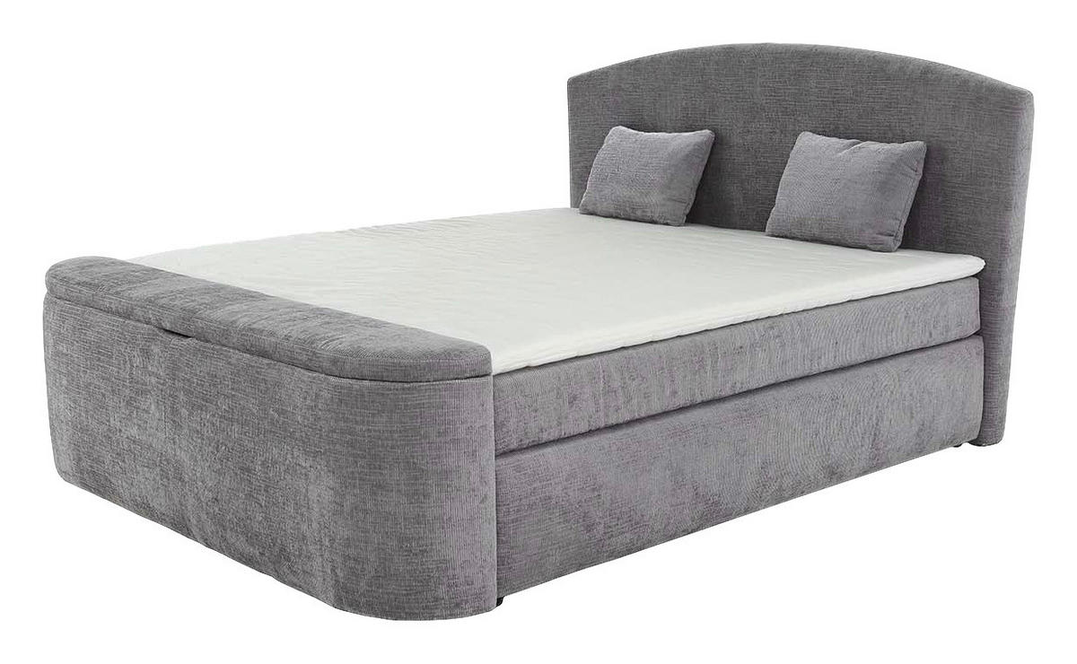 Boxspringbett  hellgrau Liegefläche B/L: ca. 180x200 cm Pia_Mix_Boxspringbett - hellgrau (199,00/130,00/241,00cm)