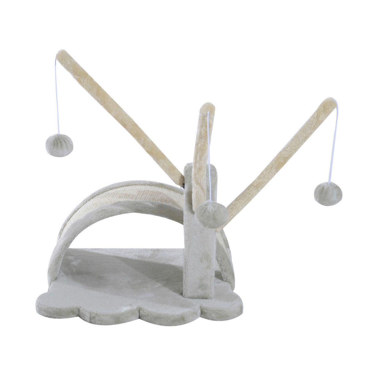 PawHut Spielbaum grau Spanplatte B/H/L: ca. 38x40x38 cm Spielbaum - grau (38,00/38,00/40,00cm) - PawHut