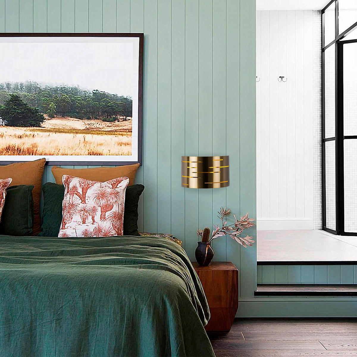 Opviq Wandleuchte Exquisite bronze Metall B/H/T/L: ca. 10x22x10x30 cm E27 1 Brennstellen Exquisite - bronze (30,00/10,00/22,00cm) - Opviq