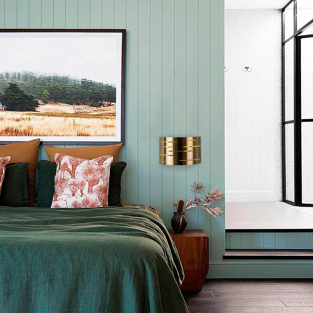 Thumbnail - Opviq Wandleuchte Exquisite bronze Metall B/H/T/L: ca. 10x22x10x30 cm E27 1 Brennstellen