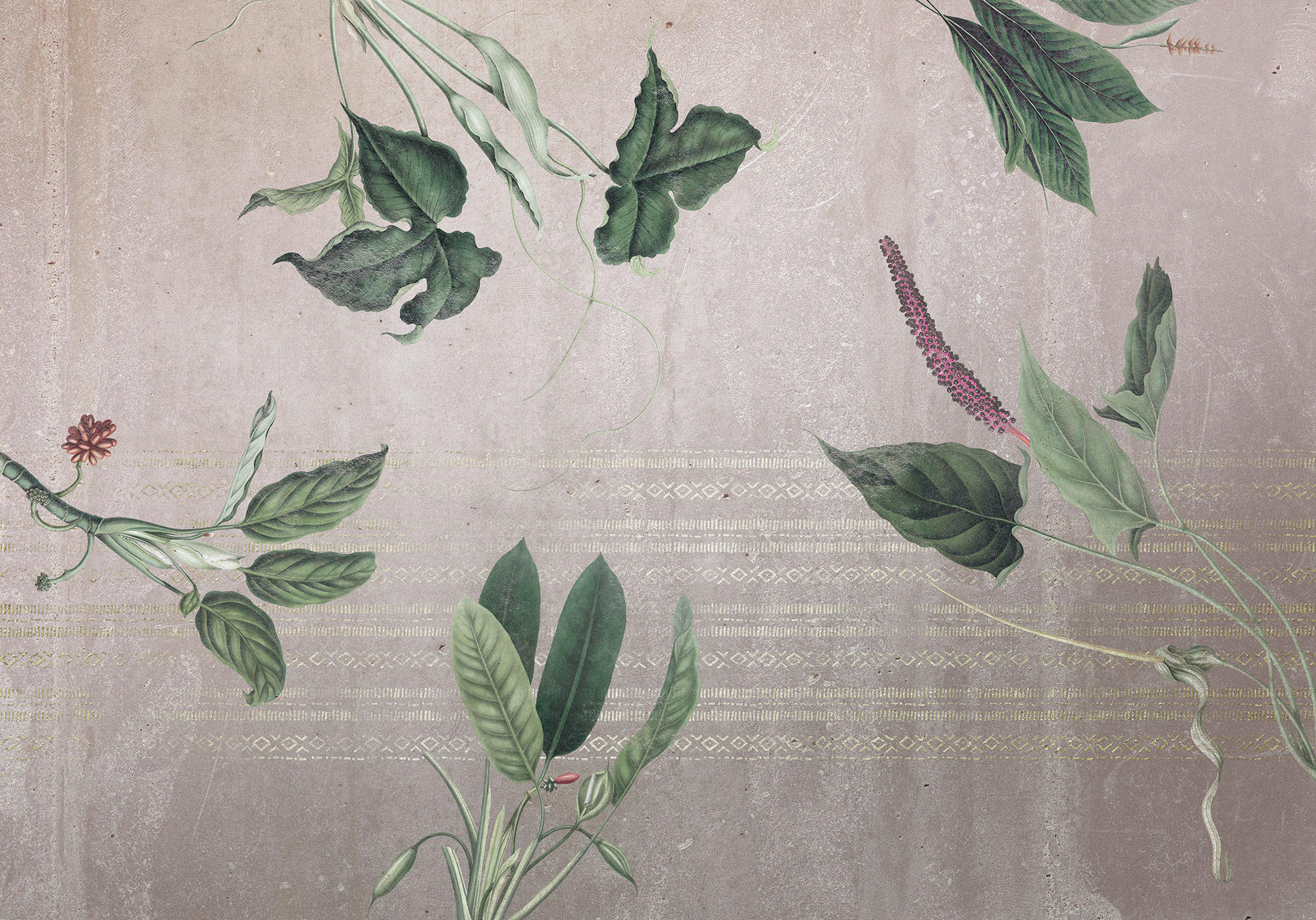 Komar Fototapete Tropic Concrete B/L: ca. 400x280 cm Tropic Concrete - (400,00/280,00cm) - Komar