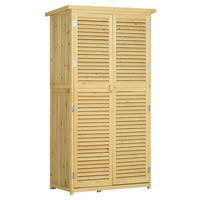 Outsunny Gartenhaus natur B/H/L: ca. 465x160x87 cm Gartenhaus - natur (87,00/465,00/160,00cm) - Outsunny