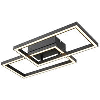 Nolo Deckenleuchte schwarz Kunststoff B/H/L: ca. 28x6x50 cm LED-Deckenleuchte_Lenna - schwarz (50,00/28,00/6,00cm) - Nolo