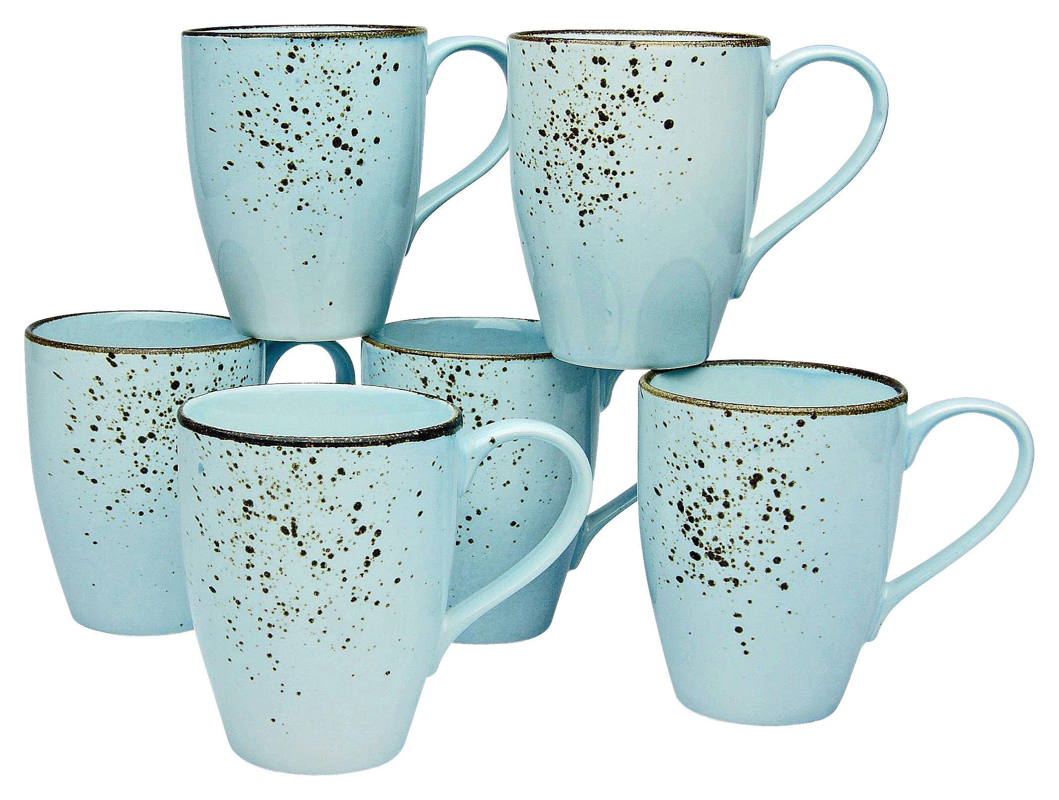 CreaTable Kaffeebecher NATURE COLLECTION hellblau Steinzeug NATURE COLLECTION - hellblau - CreaTable