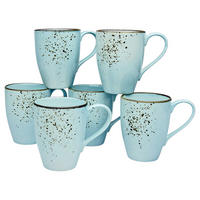 CreaTable Kaffeebecher NATURE COLLECTION hellblau Steinzeug NATURE COLLECTION - hellblau - CreaTable