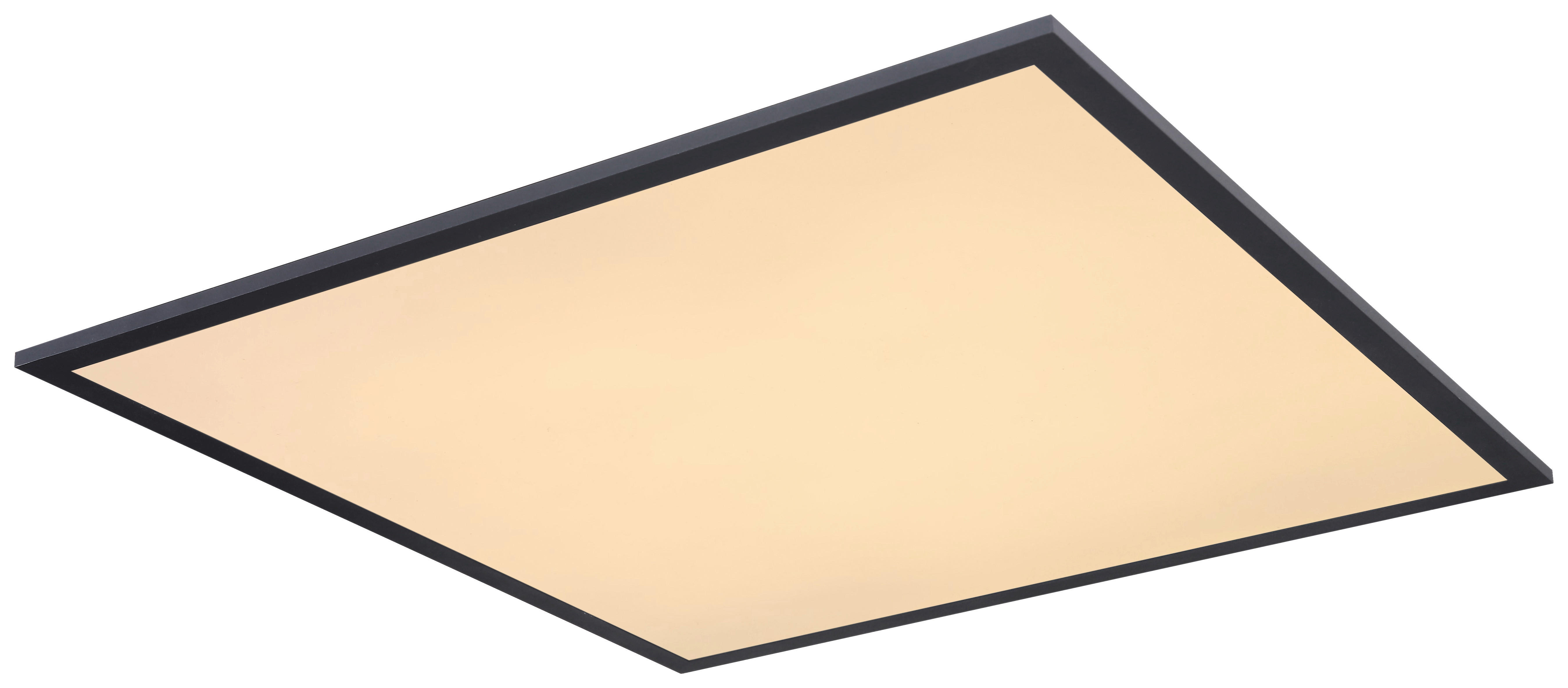 GLOBO Deckenleuchte 416040D2 schwarz Opal Aluminium B/H/L: ca. 45x5x45 cm Suzaku - schwarz/Opal (45,00/45,00/5,00cm) - GLOBO