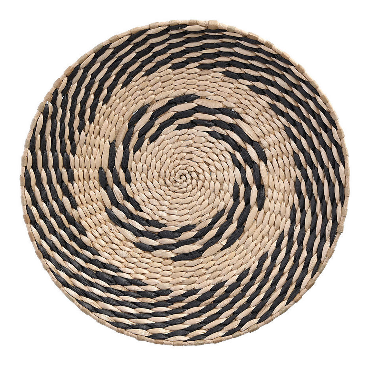 Zeller Deko-Teller natur Papier D: ca. 30 cm Dekoteller - natur/schwarz (30,00cm) - Zeller