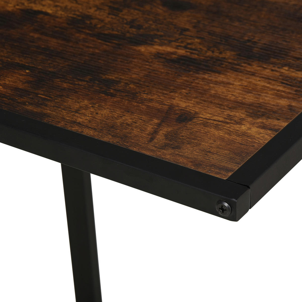 Beistelltisch 833-194BN braun schwarz B/H/T: ca. 40,6x64,2x50,8 cm 833-194BN - braun/schwarz (40,60/64,20/50,80cm) - HOMCOM