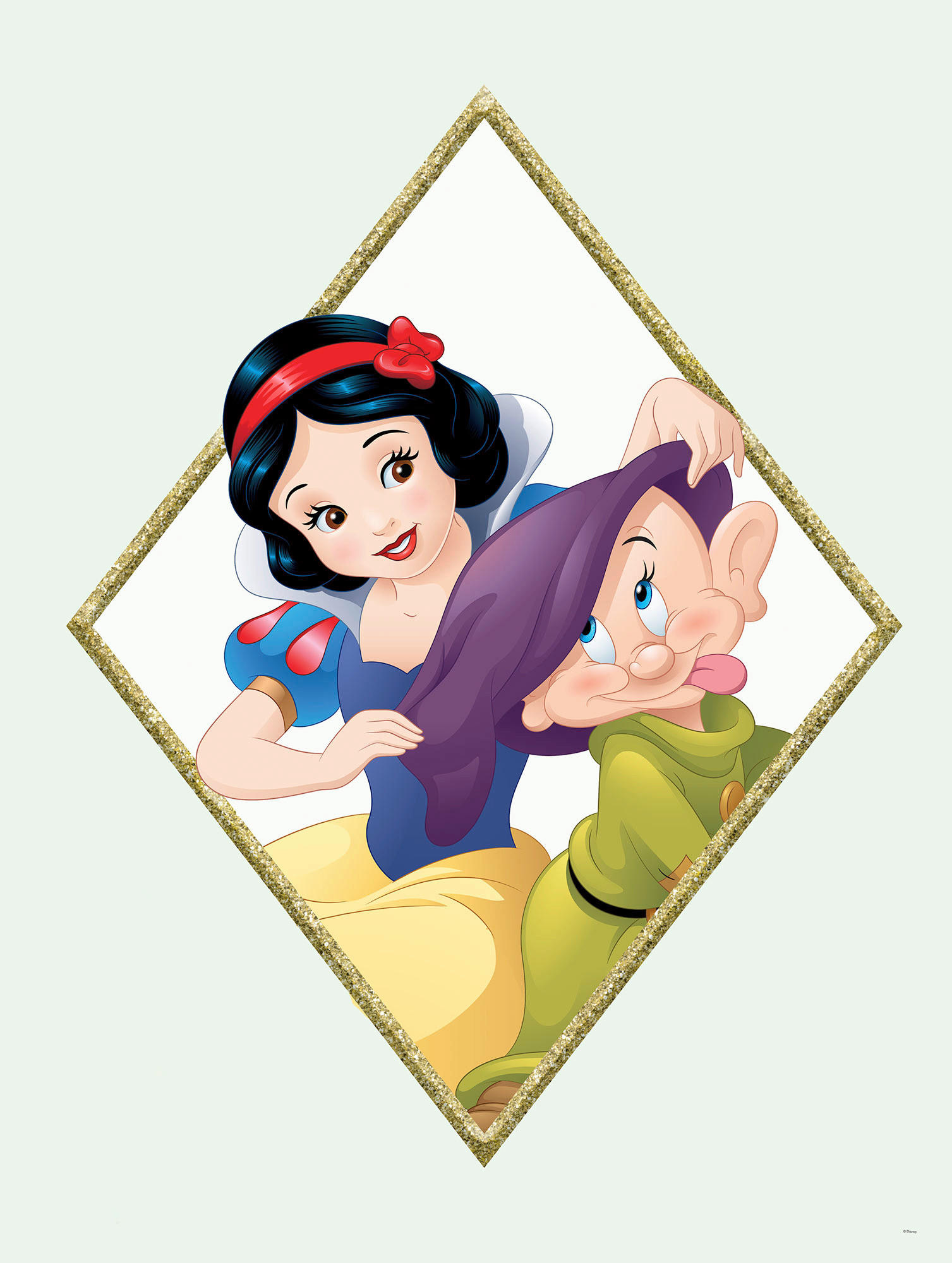 Komar Poster Snow White & Dopey Disney B/L: ca. 30x40 cm günstig online kaufen