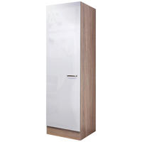 Unterschrank Valero weiß Hochglanz B/H/T: ca. 50x200x57 cm Valero - Eiche/weiß (50,00/200,00/57,00cm) - Flex-Well