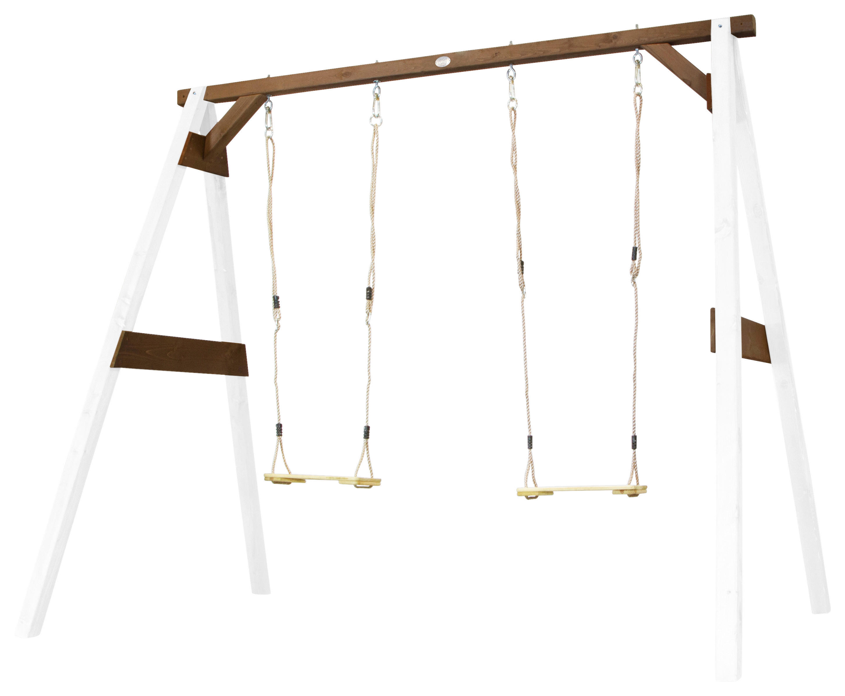 AXI Schaukel 4in1 SportsFun weiß B/H/L: ca. 254x207x160 cm SportsFun - braun/weiß (160,00/254,00/207,00cm) - AXI