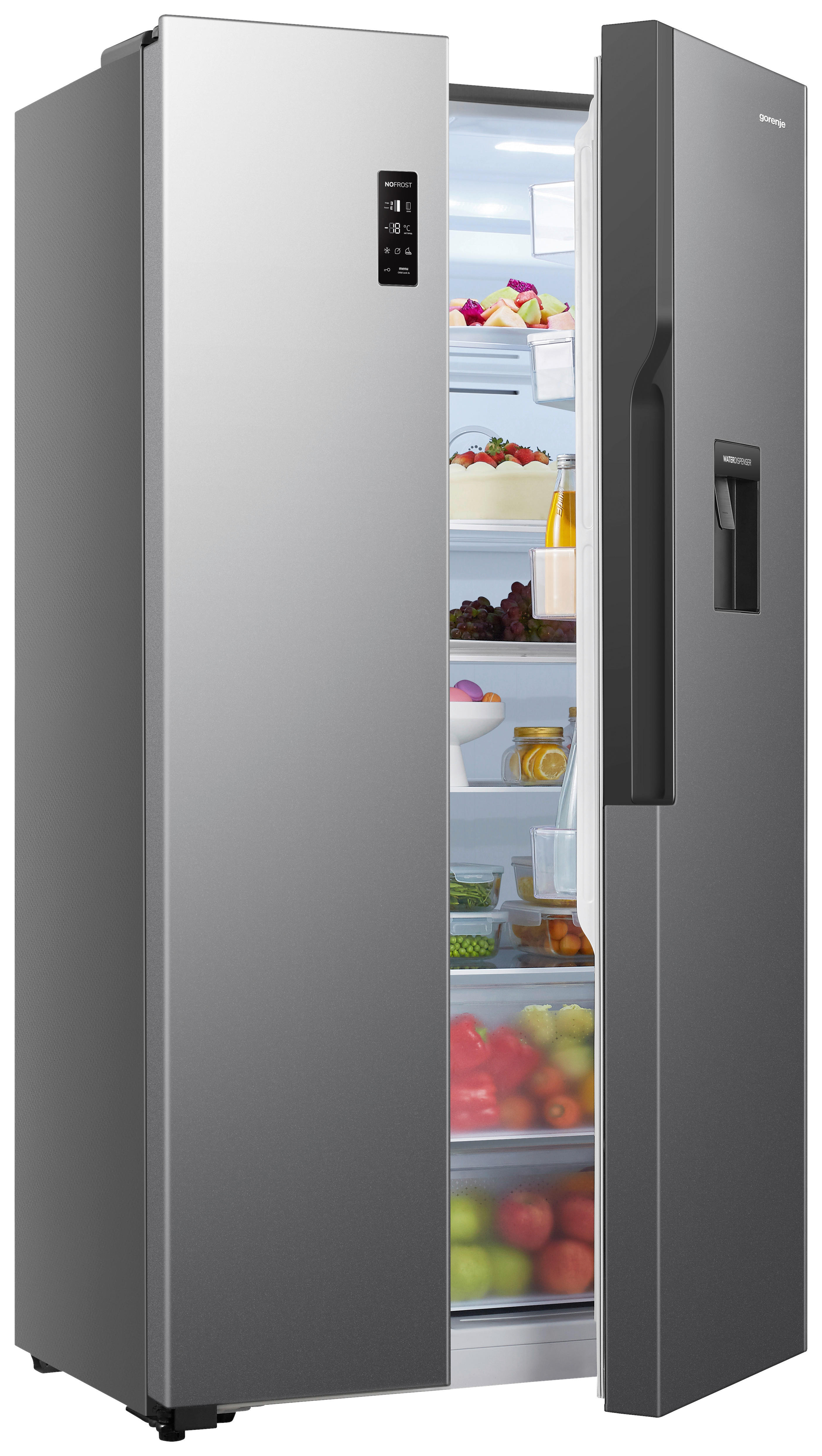 Gorenje Side-by-Side NS9FSWD Inox B/H/T:...