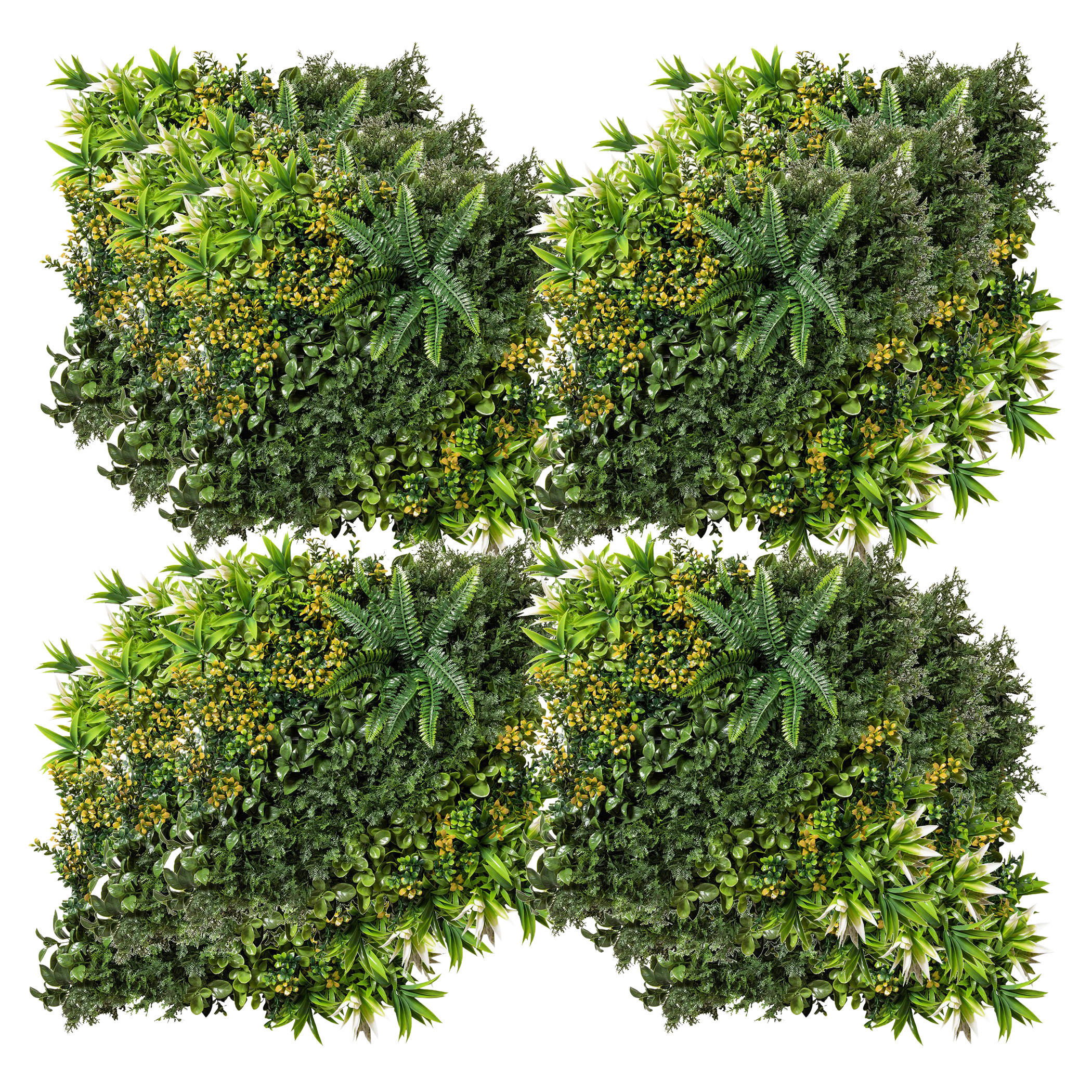 Outsunny Künstliche Hecke Künstliche_Hecke - grün (50,00/50,00/7,00cm) - Outsunny
