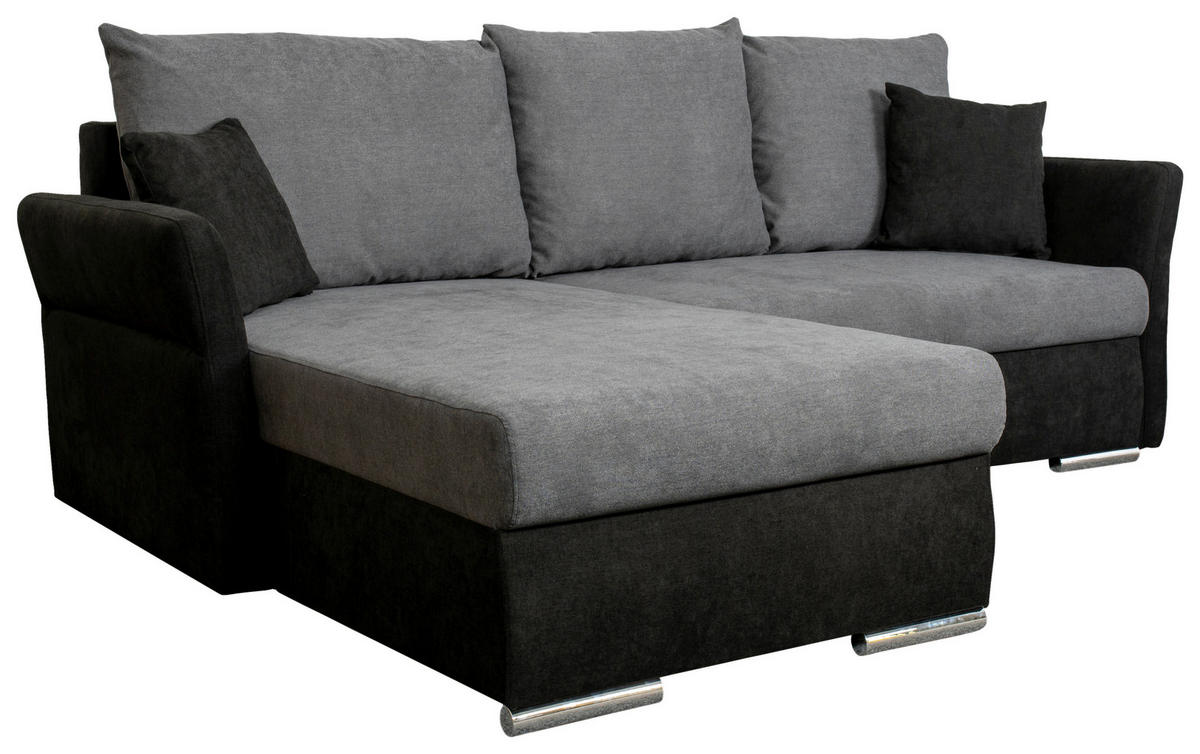 Funktionsecke Marseille schwarz grau B/T: ca. 218x168 cm Marseille - schwarz/grau (218,00/168,00cm)