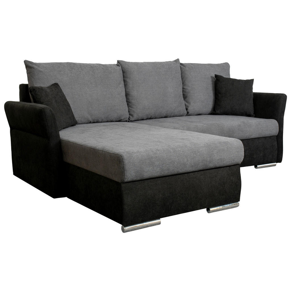Thumbnail - Ecksofa Marseille schwarz grau B/H/T: ca. 218x90x168 cm