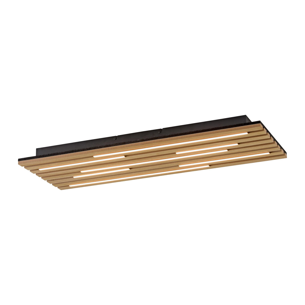 Just Light Deckenleuchte Eiche B/H/L: ca. 30x5x80 cm Deckenleuchte_Akustik - Eiche (80,00/30,00/5,00cm) - Just Light
