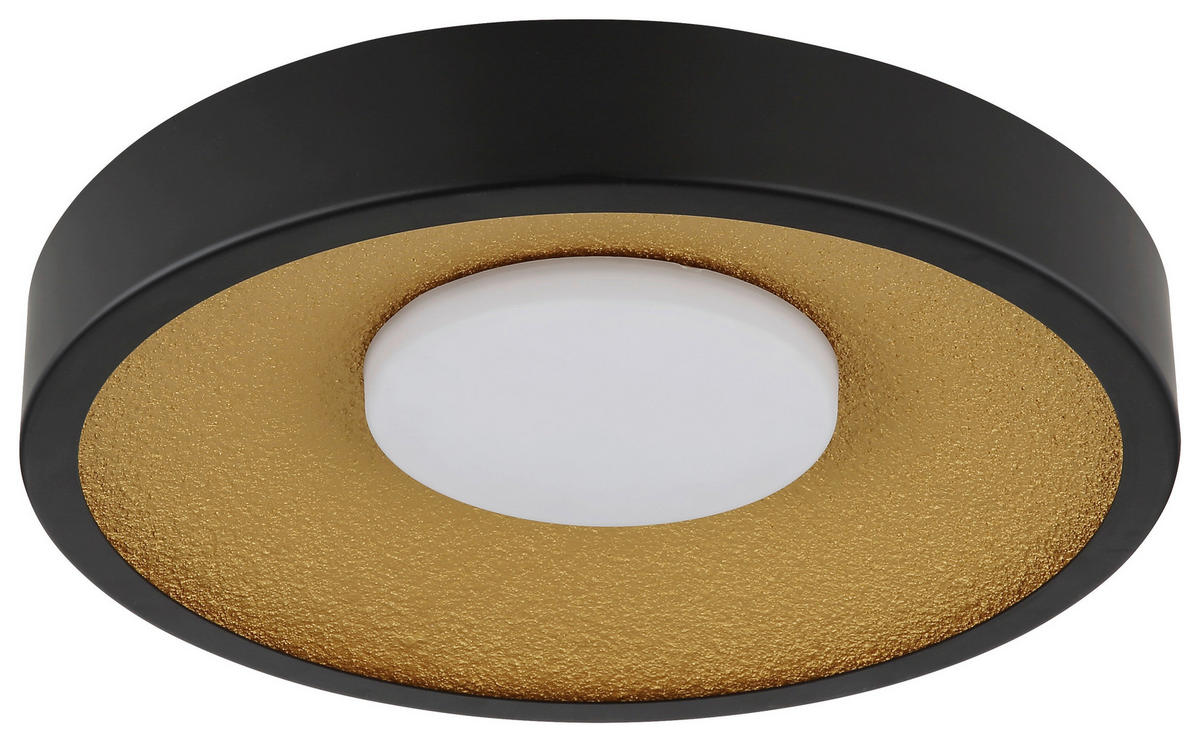 GLOBO Deckenventilator Deckenleuchte-Woki - gold/schwarz (42,50/11,00/42,50cm) - GLOBO