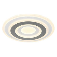 GLOBO Deckenleuchte SABATINO 48011-36 Opal weiß anthrazit Acryl Metall H/D: ca. 5,5x38 cm Deckenleuchte_Sabatino - weiß/Opal (38,00/5,50cm) - GLOBO