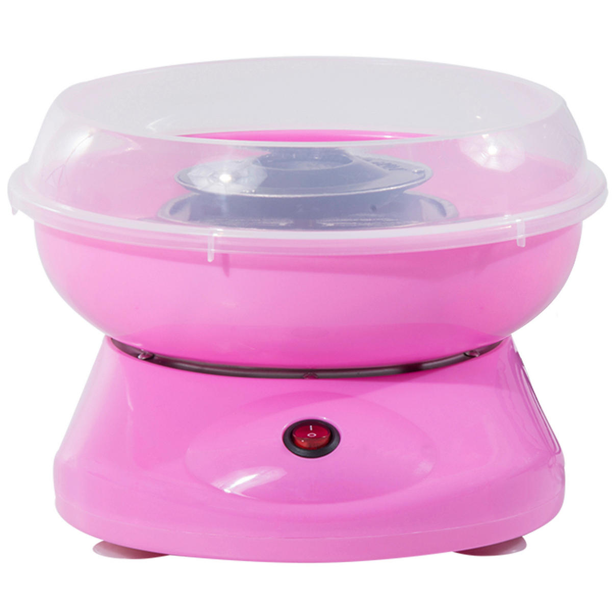 HOMCOM Küchengerät 800-016PK rosa Edelstahl Polypropylen B/H/L: ca. 26x27x18 cm Zuckerwattemaschine - rosa (18,00/26,00/27,00cm) - HOMCOM