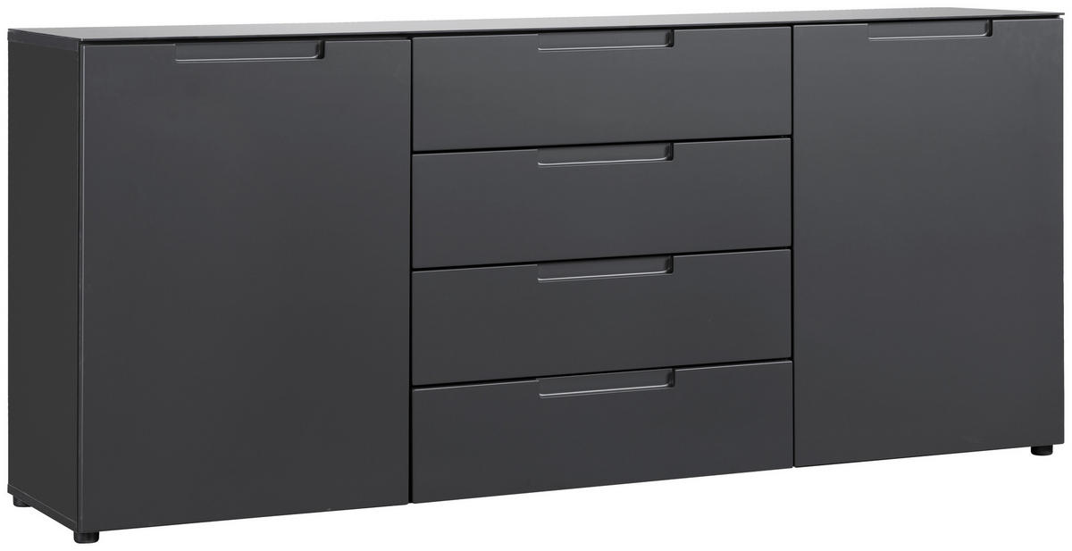 Kommode Mailand anthrazit B/H/T: ca. 180x79x40 cm Mailand - anthrazit (180,00/79,00/40,00cm)