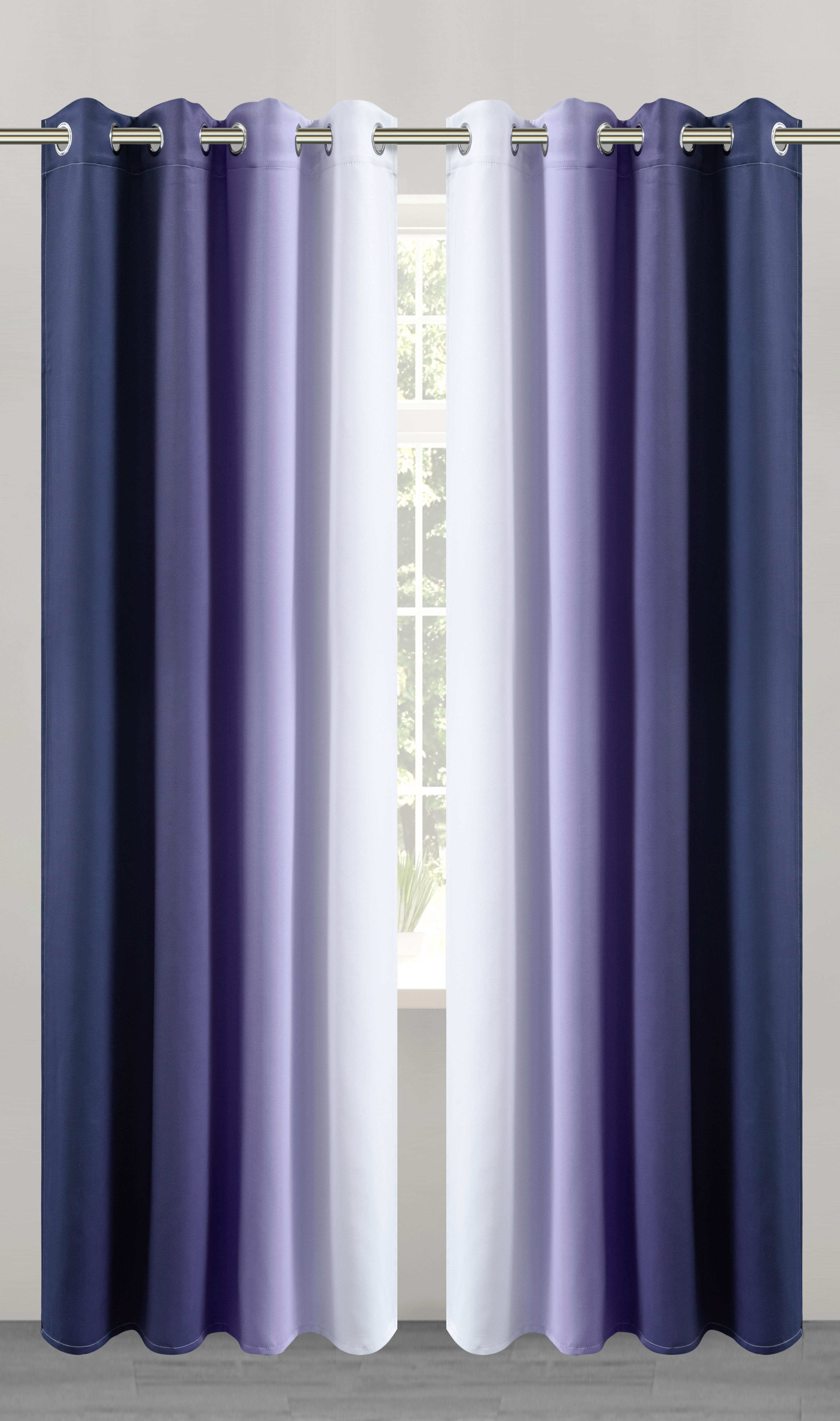 POCOline Verdunklungsvorhang Beverly blau B/L: ca. 135x245 cm Beverly - blau (135,00/245,00cm) - POCOline