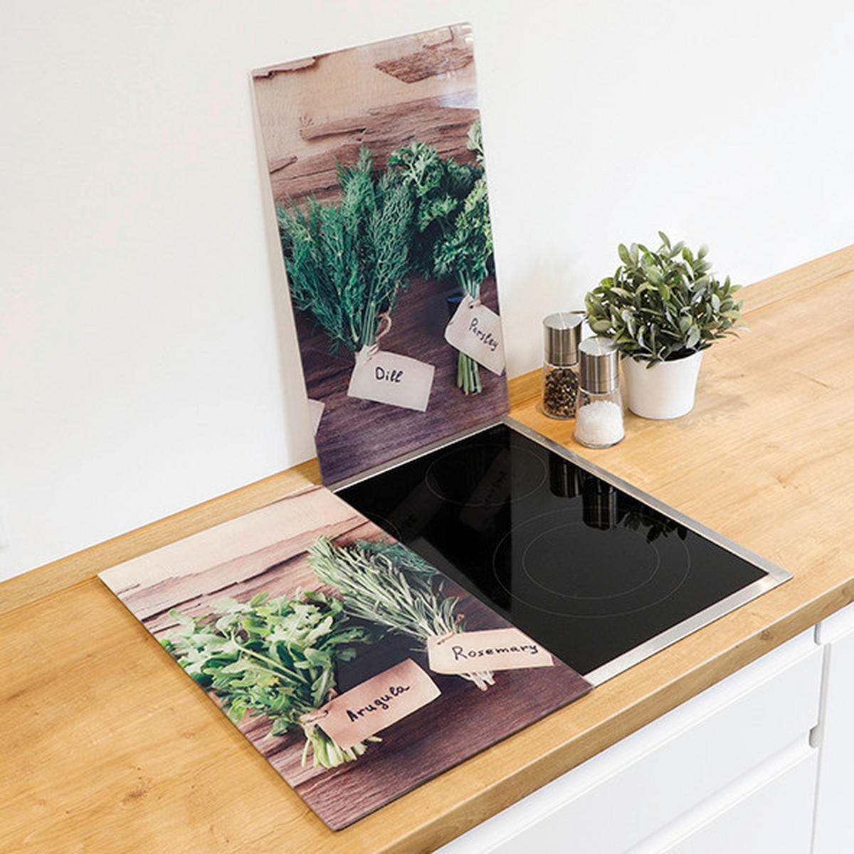 HI Herdblende-/Abdeckplatte Herdabdeckplatten_2erSet - multicolor - HI